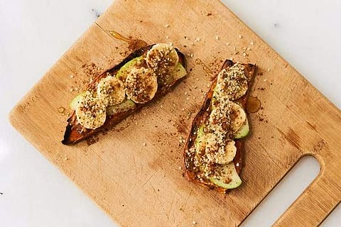 Almond and Sweet Potato toast
