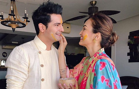 Karan Mehra with his wife Nisha Rawal