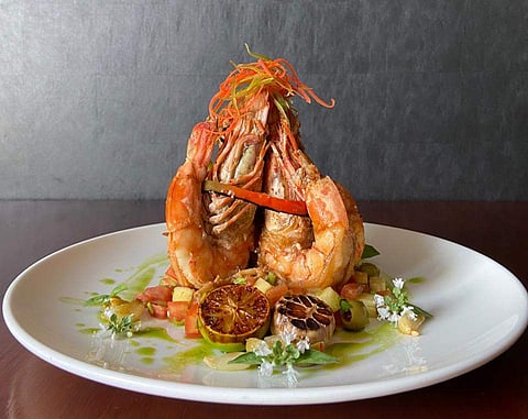 Chimichurri Prawns with Salsa