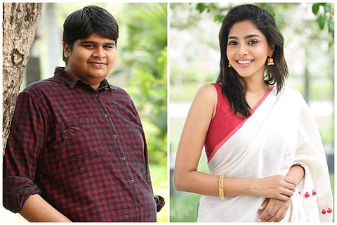 Director Karthik Subbaraj (left) and actress Aishwarya Lekshmi (right)