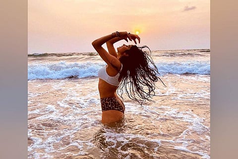 Janhvi Kapoor at the beach