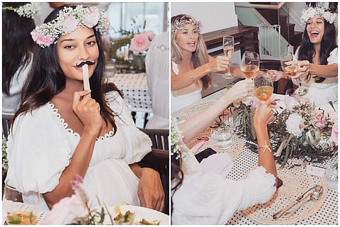 Lisa Haydon shared photos from her baby shower on Instagram