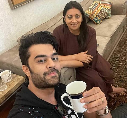 Maniesh Paul visits Smriti Irani
