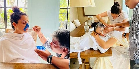 Kangana Ranaut undergoing body scan