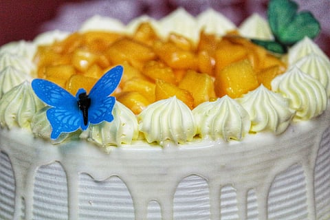 Mango Truffle Cake