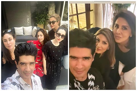 Manish Malhotra hosts a party at his residence for Kareena Kapoor Khan, Karisma Kapoor, Malaika Arora, Amrita Arora, Raddhima Kapoor and Neetu Kapoor