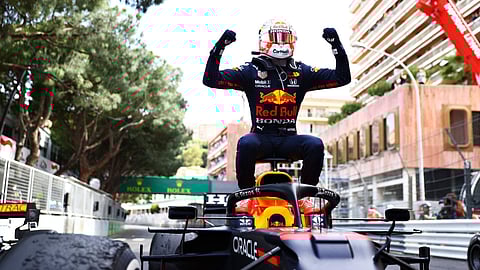 Max Verstappen leads the title race by four points