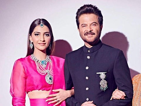 Sonam Kapoor with her father Anil Kapoor