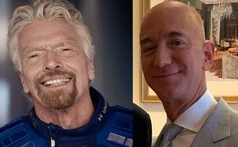 Richard Branson and Jeff Bezos