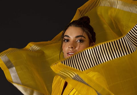 Ekaya X Arohi brings contemporary stripes to traditional Banarasi weaves