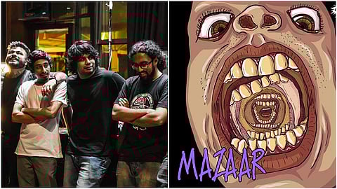 Daira has dropped a video for their newest single Mazaar/ Right: Original album art by Shikhant Sablania