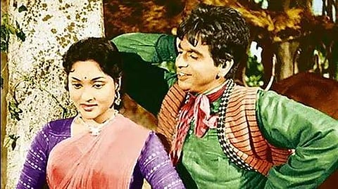 Dilip Kumar with Vyjayanthimala in Naya Daur