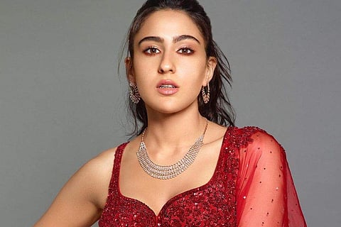 Bengaluru's Madhurya Creation designs Sara Ali Khan's sari for the The Global Citizen Concert Mumbai chapter