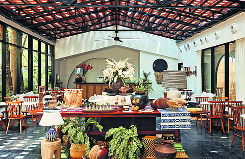 Sage and Lavender bistro has greenhouse-style interiors that bring the outside in