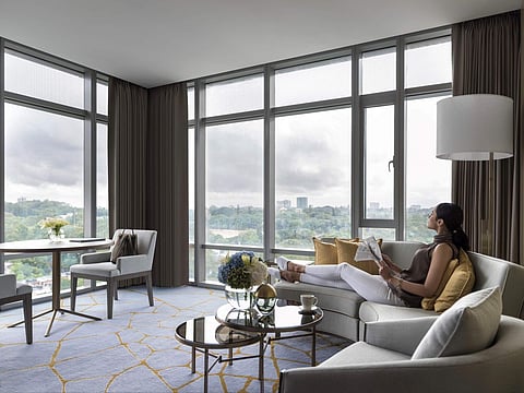 A suite at the Four Seasons Hotel Bengaluru