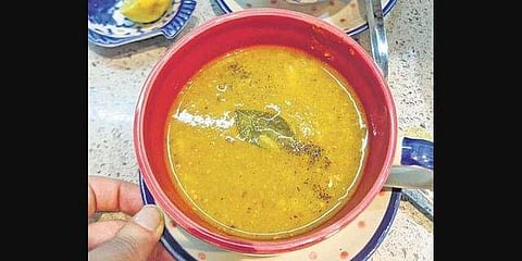 Leftover dal rice soup by chef Anahita Dhondy