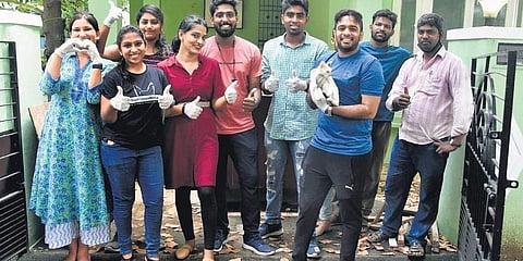 The Chennai chapter of Pawsome People Project built three shelters over the weekend | Photo: Ashwin Prasath