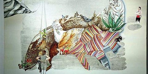 Exhibits at the event