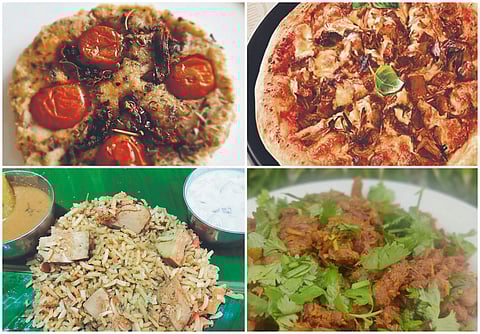 Dishes made with baby jackfruit