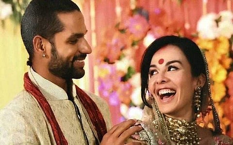 Shikhar Dhawan and Ayesha Mukherjee