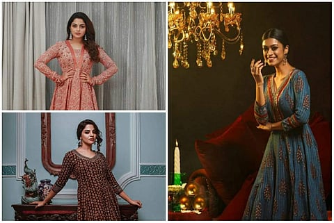 Under her label, Jugalbandhi which has its outlets in Kochi and Thiruvananthapuram, Revathy Unnikrishnan has showcased semi casuals in Indian prints.