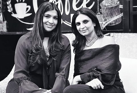 Celebrity couturiers Monica and Karishma