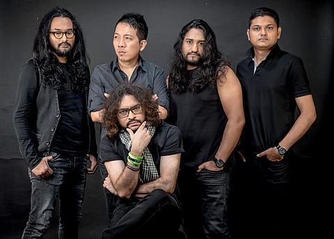 From Left: Deep Ghosh, Allan Temjen Ao, Tanmoy Das, Prasenjit Pom Chakrabutty. Front: Rupam Islam