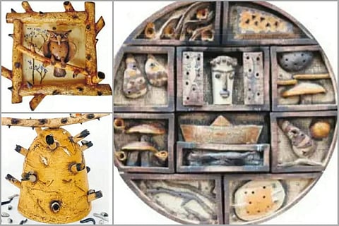 Byju S R, 60, a ceramic artist, talks about creating unique shapes and figures at his studio, Cerabaag