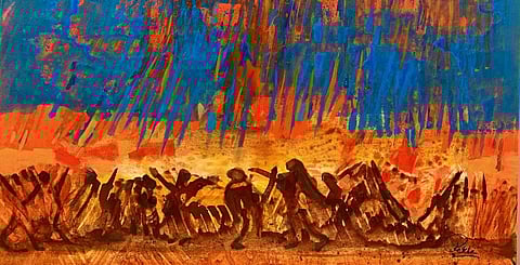 A painting by Rekha Hebbar Rao