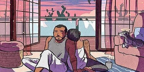 An illustration representing the song