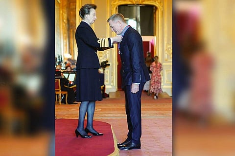 The actor was made CMG in January this year by the Late queen of England, Queen Elizabeth II