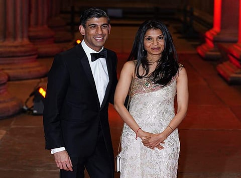Rishi Sunak with his wife, Akshata Murty