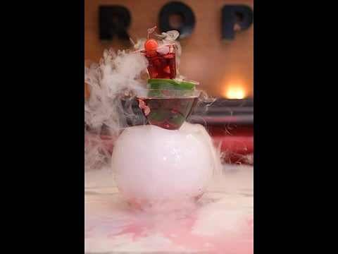 Halloween special cocktail at Traffic Gastropub