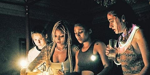 A still from the newly released film 'Bodies Bodies Bodies'