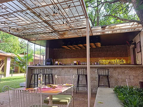 The al fresco diner of the restaurant