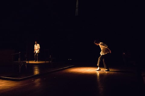 A scene from the play, Imagine a Room