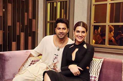 Varun & Kriti was in Kolkata recently; picture by Pritam Sarkar