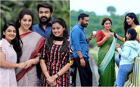 Drishyam 2 in Malayalam starring Mohanlal-Meena and in Hindi starring Ajay Devgn-Shriya Saran