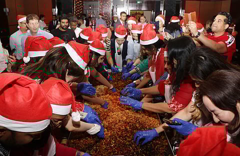 Cake mixing to kick off X'mas festivities at Crowne Plaza Chennai Adyar Park