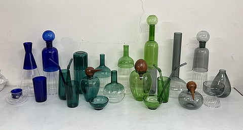 The glass exhibition at InKo Centre, Chennai titled, Poetry in Glass