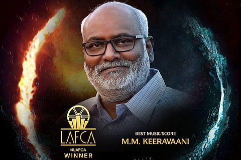 MM Keeravani beat aweł Mykietyn for EO for the honour at the Los Angeles Film Critics Association Awards