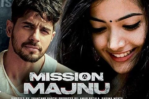 Official trailer poster of Sidharth Malhotra-starrer spy thriller Mission Majnu. (Photo | YouTube)