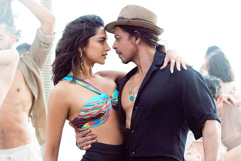 Shah Rukh Khan and Deepika Padukone in Besharam Rang from Pathaan