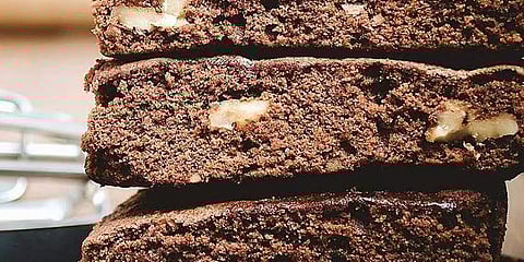 Ragi chocolate brownies