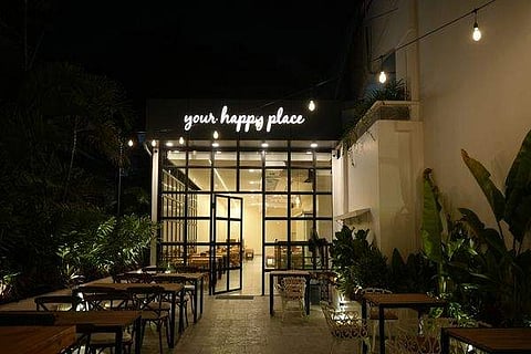 Inside the cafeteria