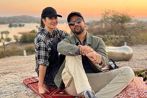 Vicky Kaushal and Katrina Kaif in Rajasthan