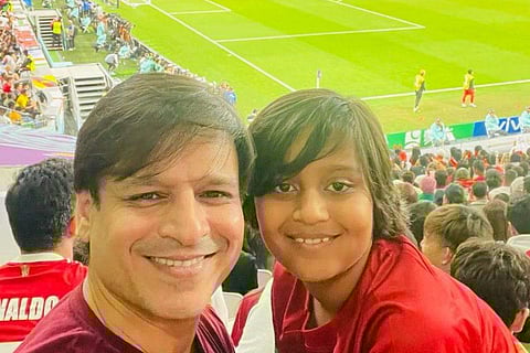 Vivek Oberoi with his son Vivaan