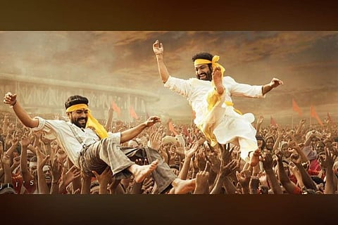 RRR featuring Ram Charan and Jr NTR will be in theatres soon