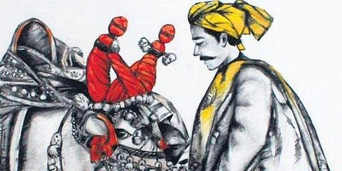 K Murugesan brings scenes of the people and the way of life in the desert