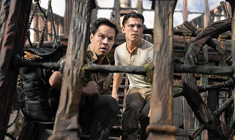 Mark Wahlberg and Tom Holland in Uncharted